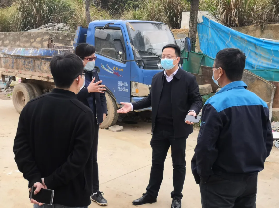 星空(中国)副总经理胡许亮深入豫章、昌麦采石场现场调研