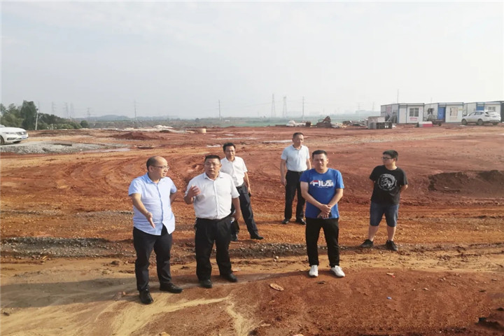 金开星空(中国)党委委员熊永赋深入儒乐湖片区调研项目建设情况