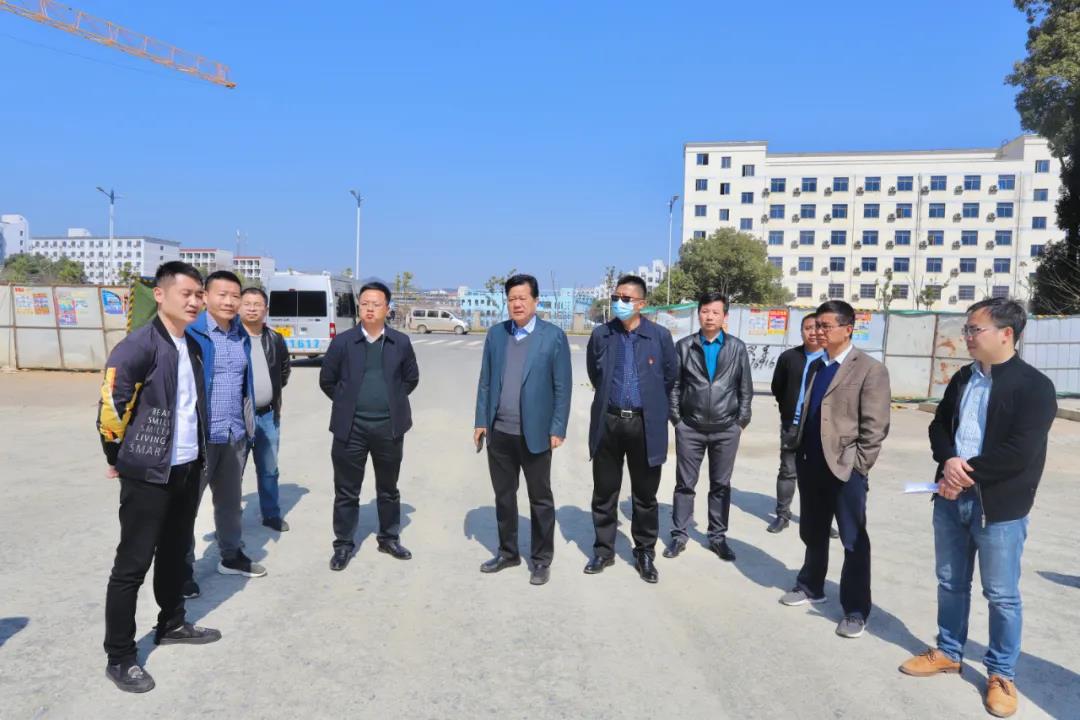 星空(中国)党委书记、董事长谢荣华调研中心城区市政路网项目